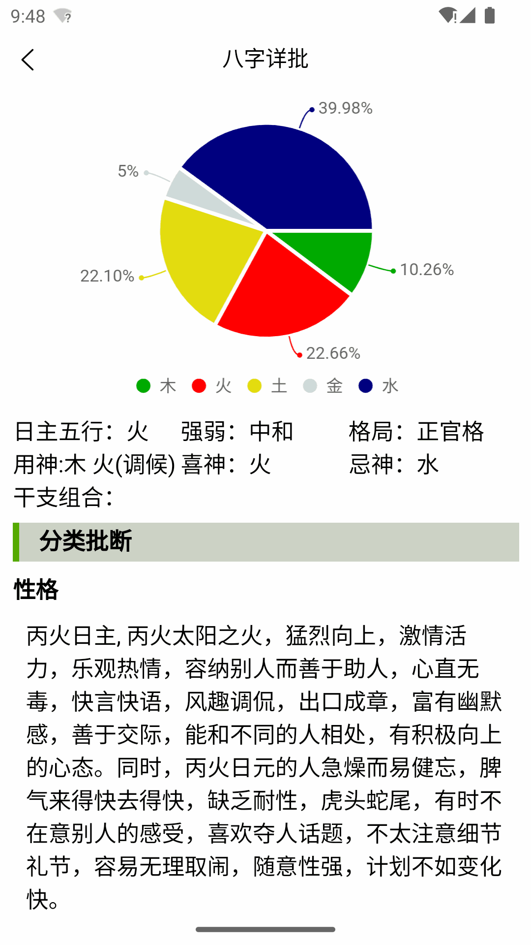 诠天八字